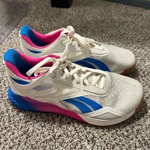 Reebok Nano X Pink & White Crosstraining Shoes - Sz 9